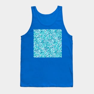 Blue Seahorse Spirals Tank Top